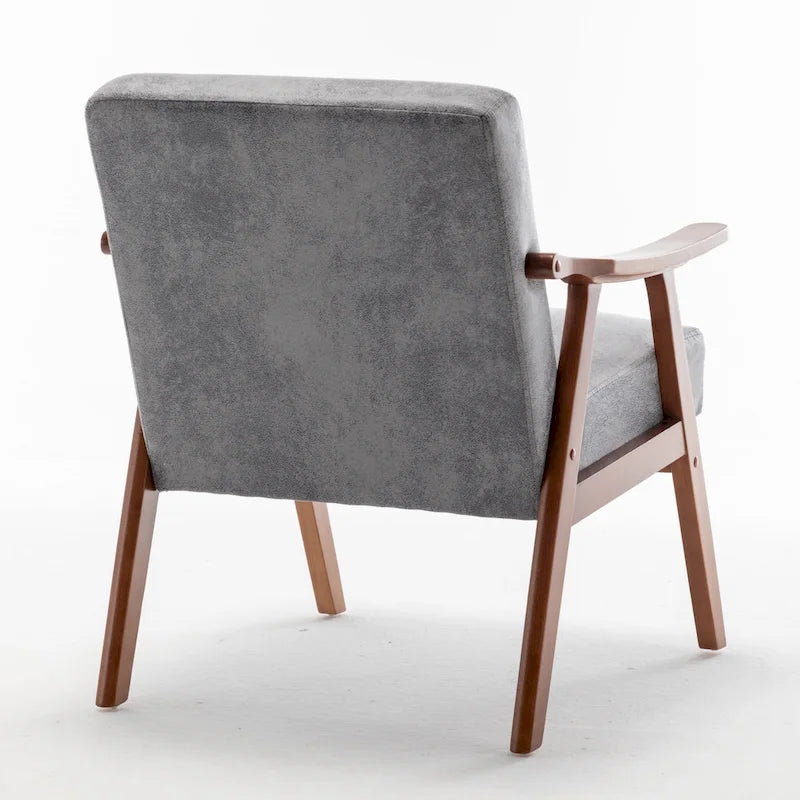 Fauteuil d'appoint avec coussin en velours