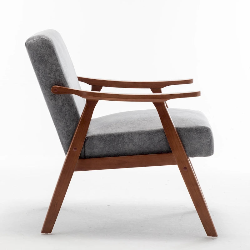 Fauteuil d'appoint avec coussin en velours