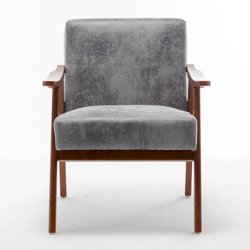 Fauteuil d'appoint avec coussin en velours