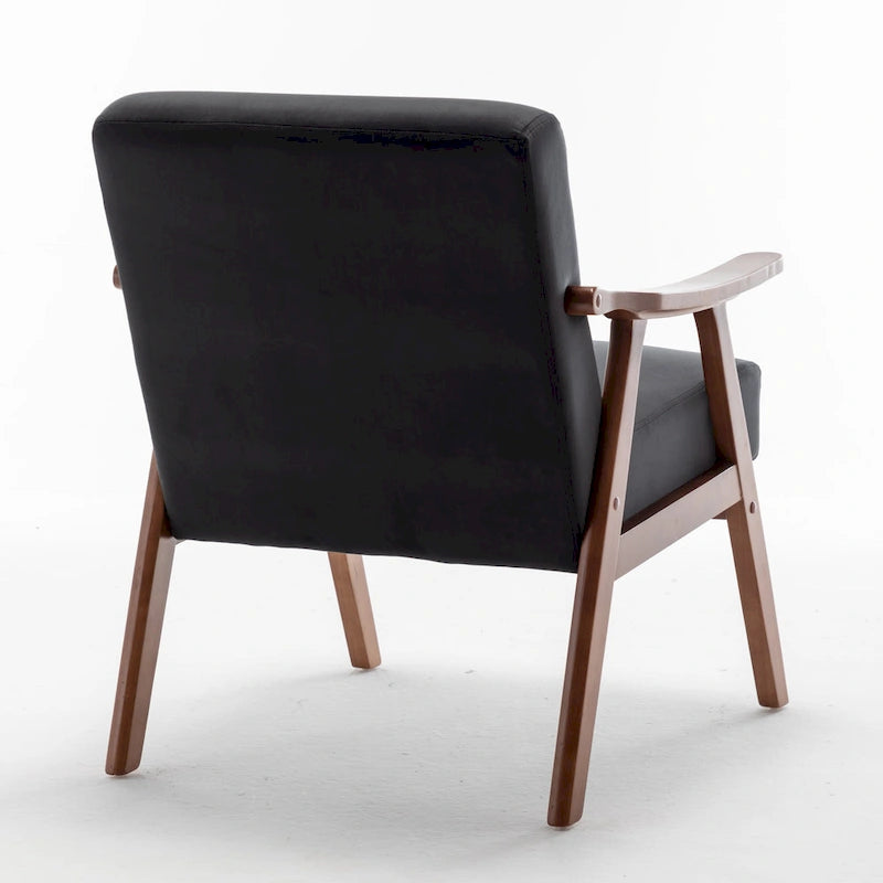 Fauteuil d'appoint avec coussin en velours