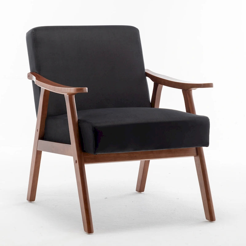 Fauteuil d'appoint avec coussin en velours