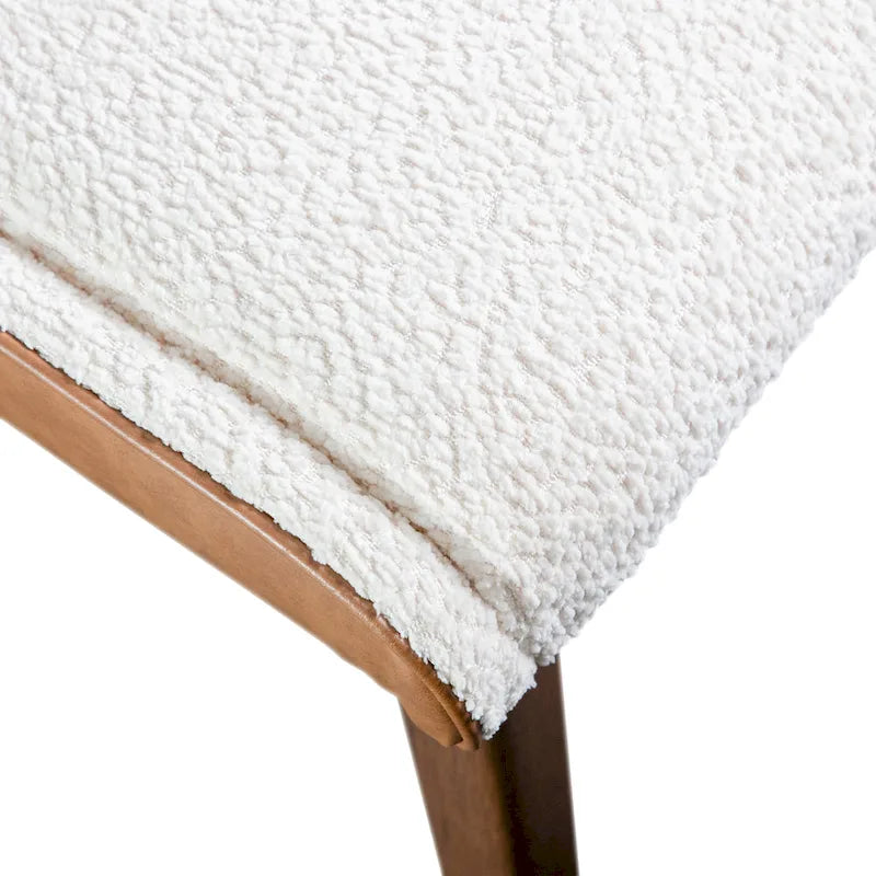 Chaise de salle à manger à dossier haut de style milieu de siècle