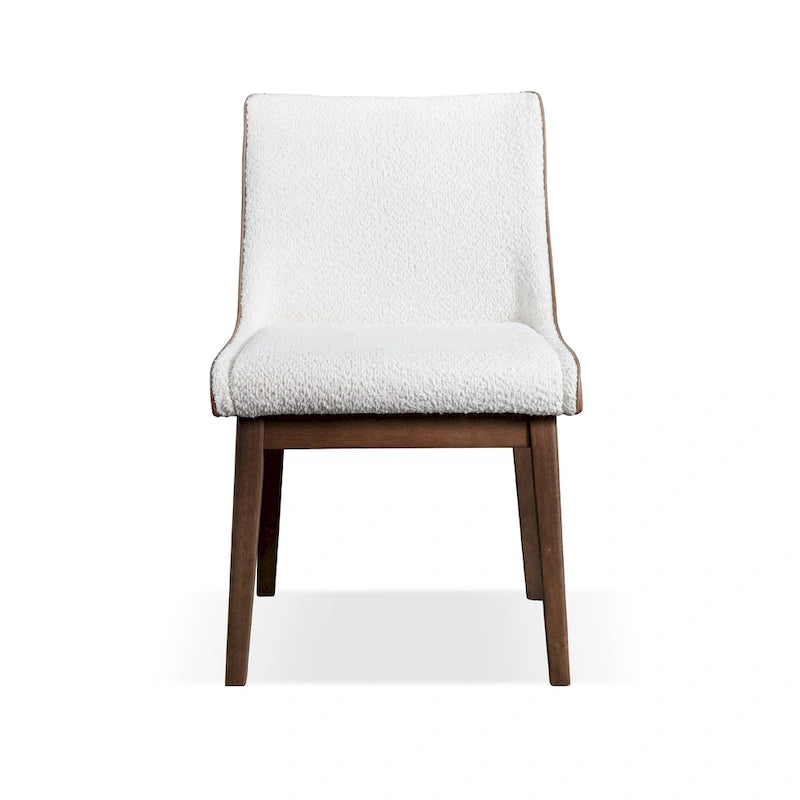 Chaise de salle à manger à dossier haut de style milieu de siècle