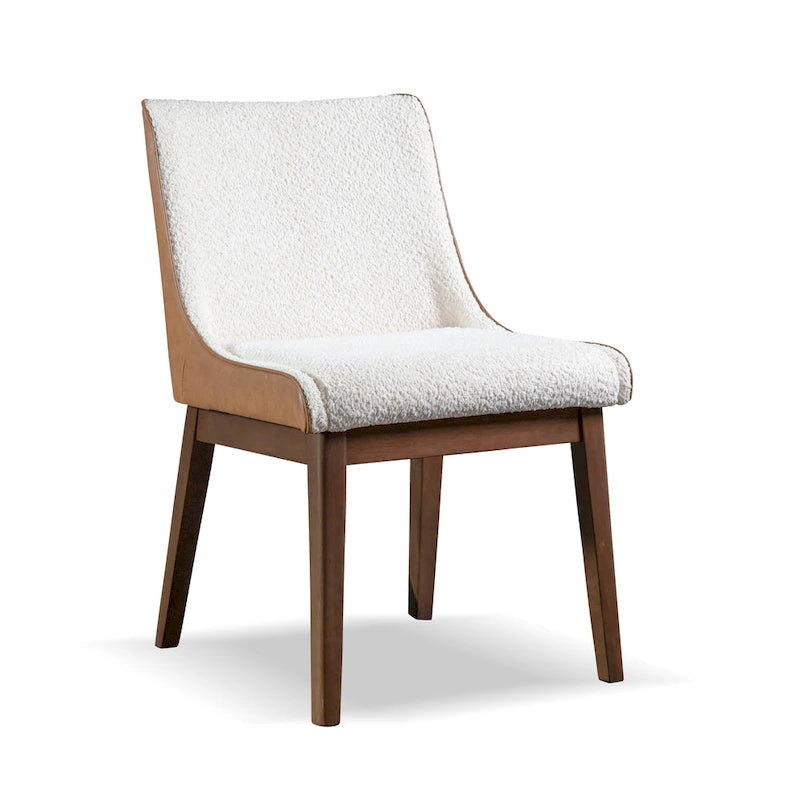 Chaise de salle à manger à dossier haut de style milieu de siècle