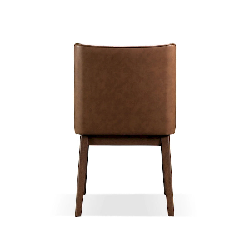 Chaise de salle à manger à dossier haut de style milieu de siècle