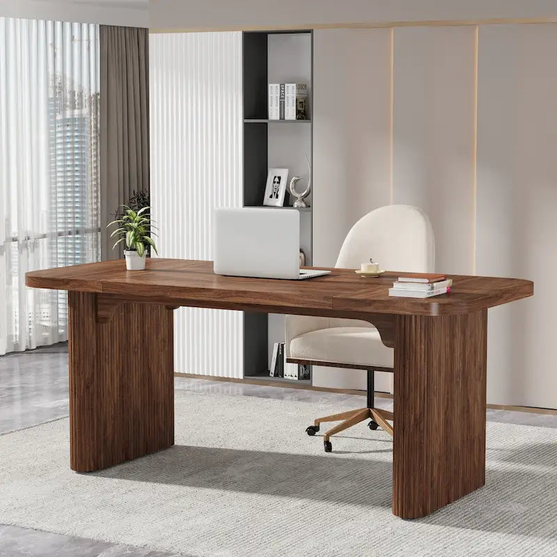 Bureau informatique pour le télétravail, Table d'écriture rectangulaire simple pour bureau et chambre à coucher