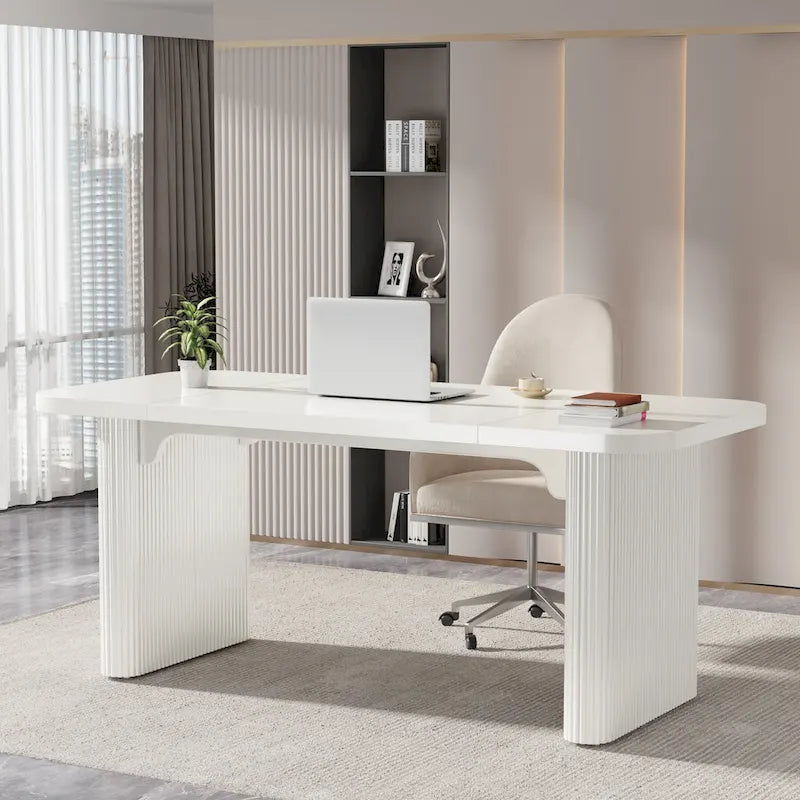 Bureau informatique pour le télétravail, Table d'écriture rectangulaire simple pour bureau et chambre à coucher