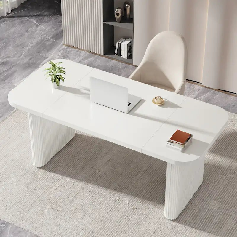 Bureau informatique pour le télétravail, Table d'écriture rectangulaire simple pour bureau et chambre à coucher