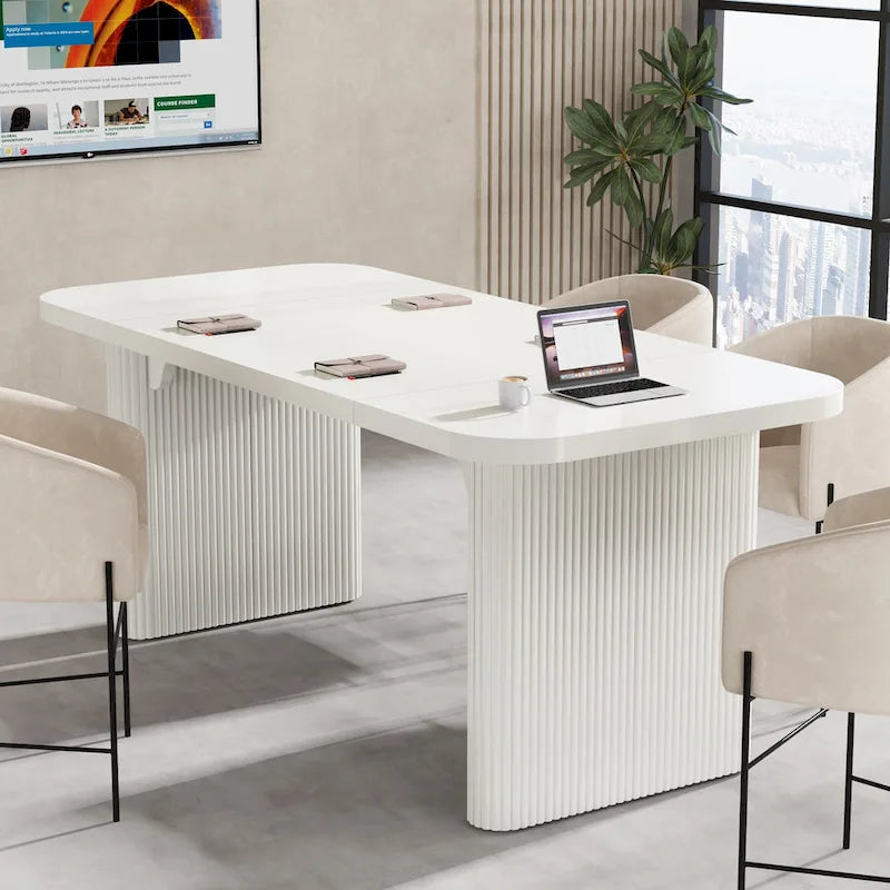 Bureau informatique pour le télétravail, Table d'écriture rectangulaire simple pour bureau et chambre à coucher