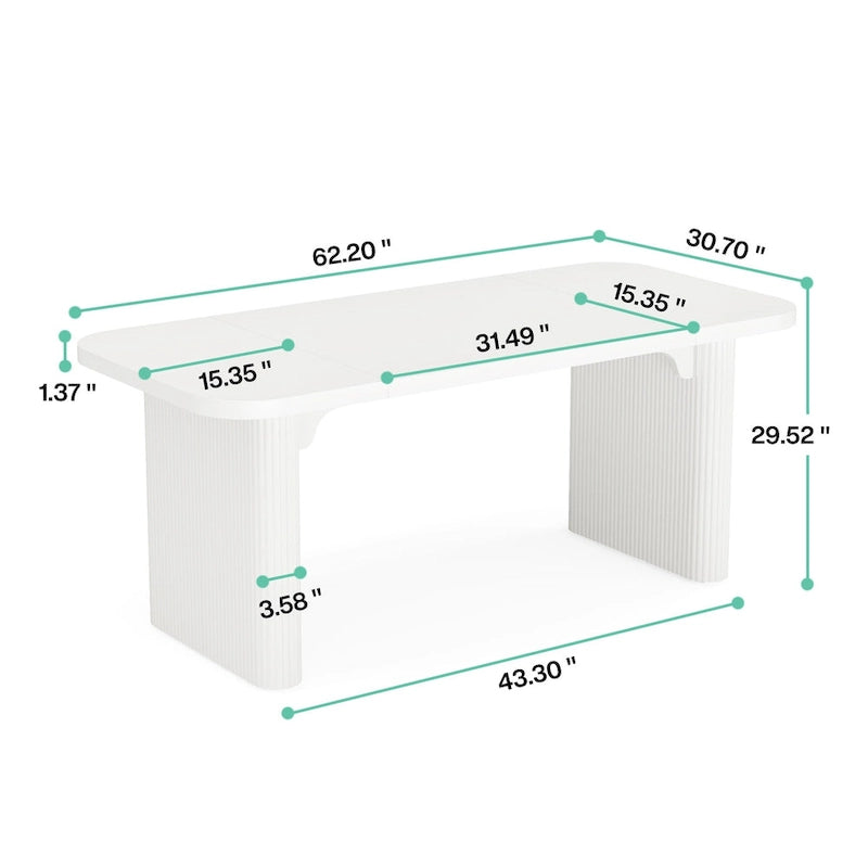 Bureau informatique pour le télétravail, Table d'écriture rectangulaire simple pour bureau et chambre à coucher