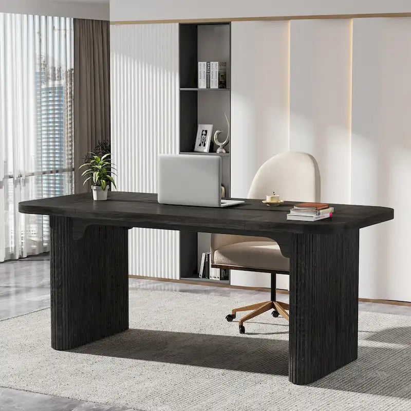 Bureau informatique pour le télétravail, Table d'écriture rectangulaire simple pour bureau et chambre à coucher
