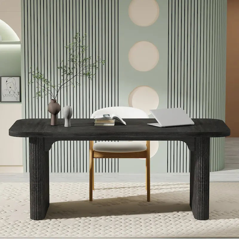 Bureau informatique pour le télétravail, Table d'écriture rectangulaire simple pour bureau et chambre à coucher