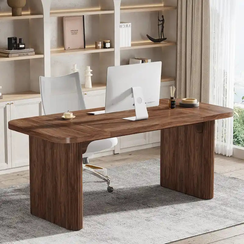 Bureau informatique pour le télétravail, Table d'écriture rectangulaire simple pour bureau et chambre à coucher