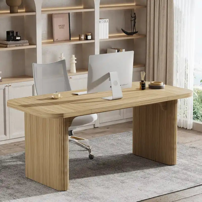 Bureau informatique pour le télétravail, Table d'écriture rectangulaire simple pour bureau et chambre à coucher