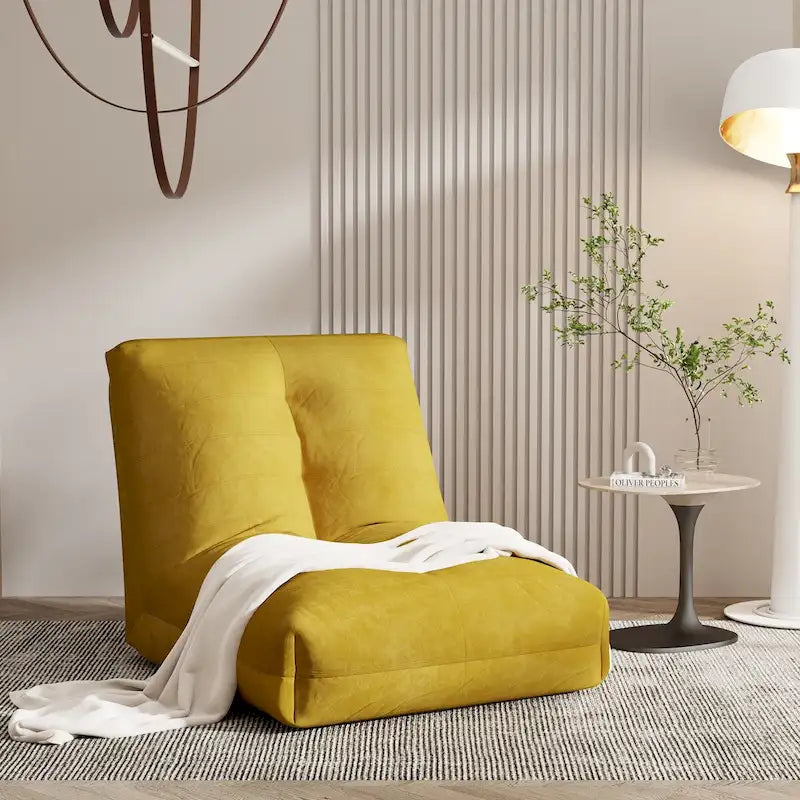 Fauteuil Poire, Canapé de Sol Paresseux, Fauteuil d'Angle pour Adultes, Canapé Tatami avec Rembourrage en Éponge